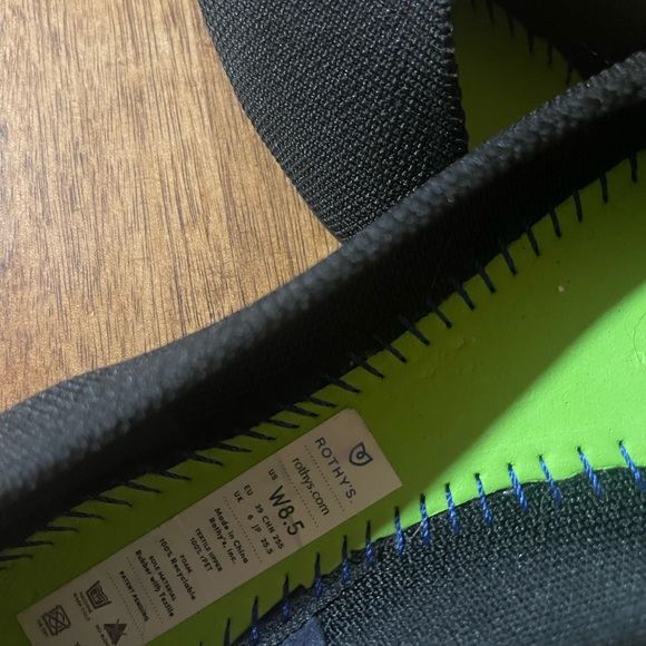 Rothy"s The Point Black Solid Flats -Size (8.5) -Good Condition - Picture 13 of 13